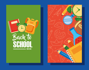 back to school poster with