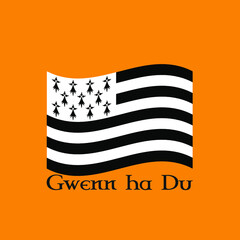 Drapeau Breton - Gwenn ha Du