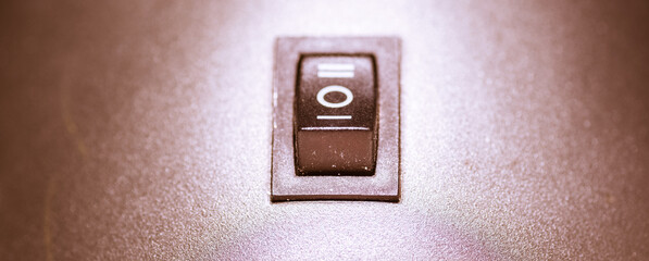Switch - standard switch isolated on vintage background