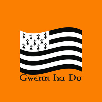 Drapeau Breton - Gwenn ha Du