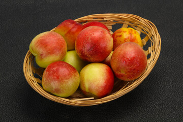 Sweet tasty fresh ripe apricots