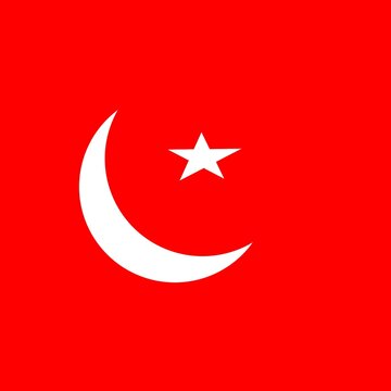 Turkish flag image for profile photo
