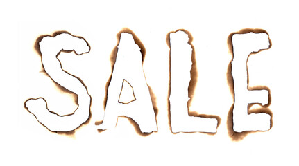 Burned paper edges element. Letter paper collection for sale