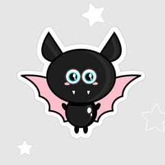 cute funny characters for Halloween. Spider. Pumpkin. Ghost. Ghosts. Bat.