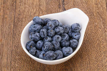 Sweet fresh juicy blueberries heap