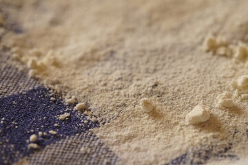 Dough used for baking bread traditionally by hand