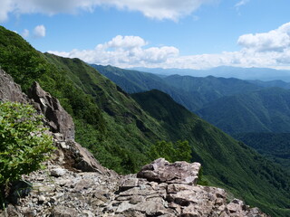 谷川岳の天神尾根の登山道
