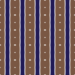 Vector seamless pattern texture background with geometric shapes, colored in brown, blue, white colors.
