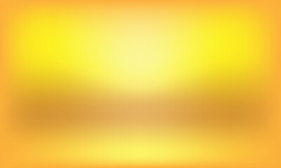 Yellow background, abstract gradient studio room,Abstract blurred yellow gradient background. Vector illustration for your graphic design.