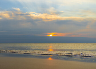 Fototapeta premium Sonnenuntergang aus Sylt