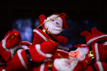 santa claus with gifts for christmas