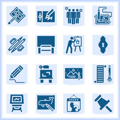 Crowds  related simple set. 16  filled