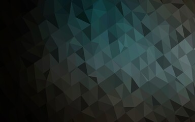 Obraz premium Dark Black vector shining triangular pattern.