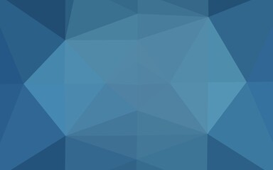 Light BLUE vector polygonal template.