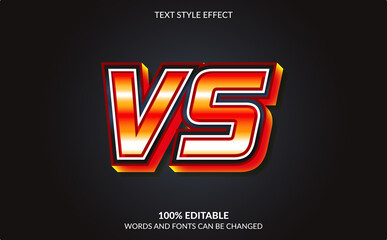Editable Text Effect, Versus, Video Game Text Style