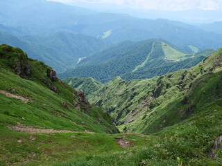 Fototapeta na wymiar 谷川岳の天神尾根の登山道
