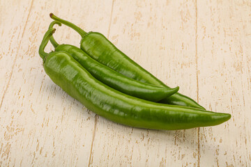Ripe tasty spicy green pepper