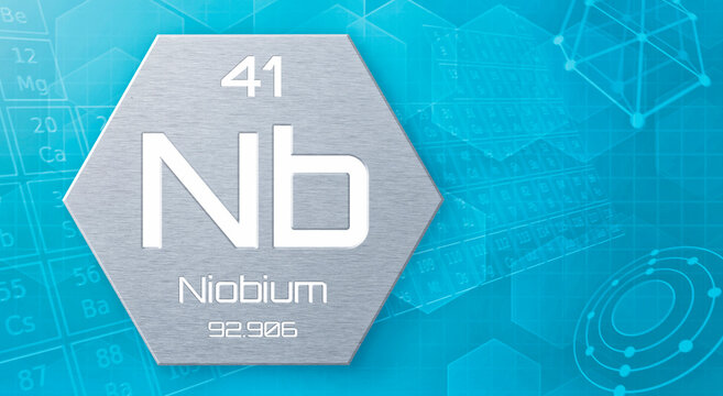 Chemical element of the periodic table - Niobium