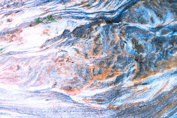 Sedimentary rocks - colourful rock layers formed through cementation and deposition - abstract graphic design backgrounds, patterns, textures