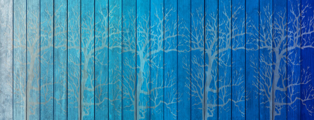 blue wood surface