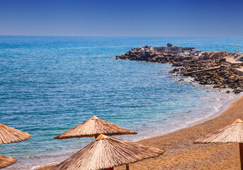 Morning seashore scenery