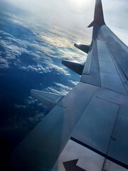 Skyscape with cloud from the plane window