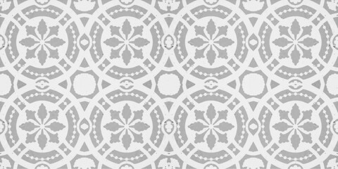 Gray grey white grunge seamless vintage retro tiles wallpaper geometric texture background, with...