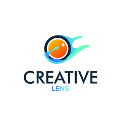 Creative circle logo, lens logo design, energy sphere logo design, circle power design concept