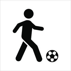 Fototapeta na wymiar Football Soccer Player Icon