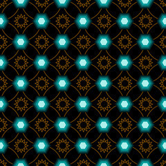 Materiał do szycia Seamless pattern Art Deco. Abstract geometric background with jewel. Vintage style.