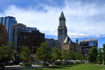 Architectural Elements of Historical buildings in the centre of Boston