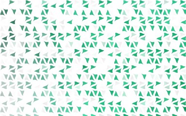 Light Green vector texture in triangular style.