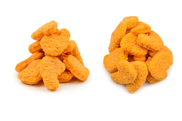 Nuggets isolated on a white background.
