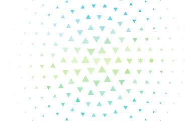 Light Blue, Yellow vector texture in triangular style.