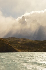 Hiking around the stunning but dramatic Torres del Paine National Park in Patagonia, Chile