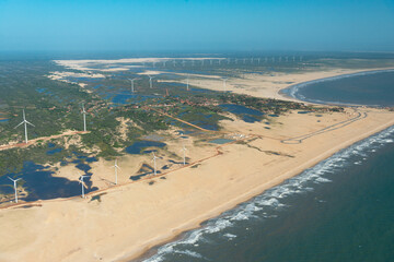 Parque e&oacute;lico em Lu&iacute;s Correia no Cear&aacute;