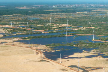 Parque eólico em Luís Correia no Ceará