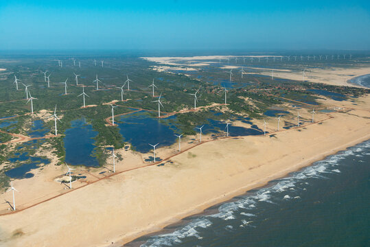 Parque e&oacute;lico em Lu&iacute;s Correia no Cear&aacute;