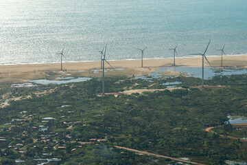 Parque eólico em Luís Correia no Ceará