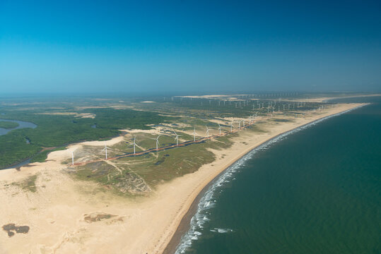 Parque e&oacute;lico em Lu&iacute;s Correia no Cear&aacute;