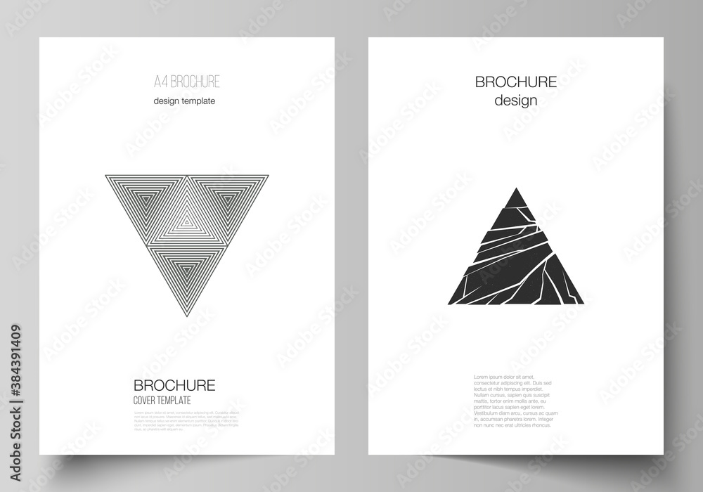 Poster vector layout of a4 format modern cover mockups design templates for brochure, magazine, flyer, book