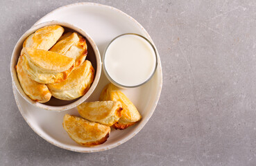 Cookies with cheese filling