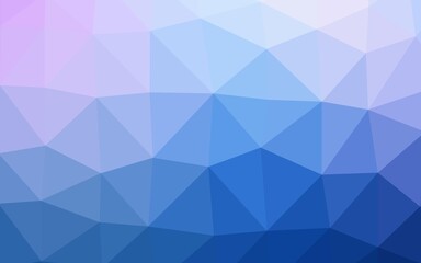 Fototapeta premium Light Pink, Blue vector blurry triangle pattern.