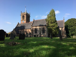 A view of Ashley Church in Staffordshire