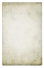 Vintage paper background isolated - (clipping path included)	