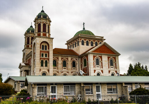 Roman catholic basilica of Sacred Heart in Timaru in the New Zealand