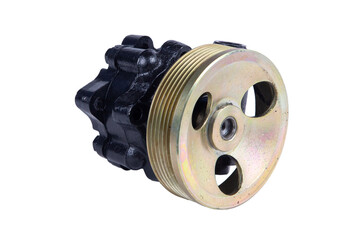hydraulic power steering pump on a white background engine parts