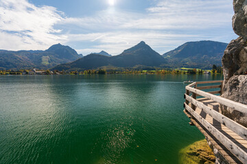 Bürglstein Seerundweg am Wolfgangsee im Salzkammergut