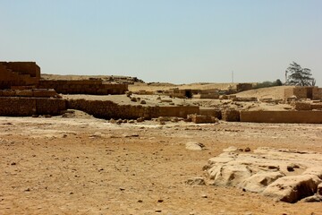 Egypt, Giza - Excursion to the desert. Vacation to Africa.