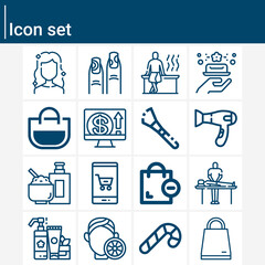 Simple set of dealing related lineal icons.